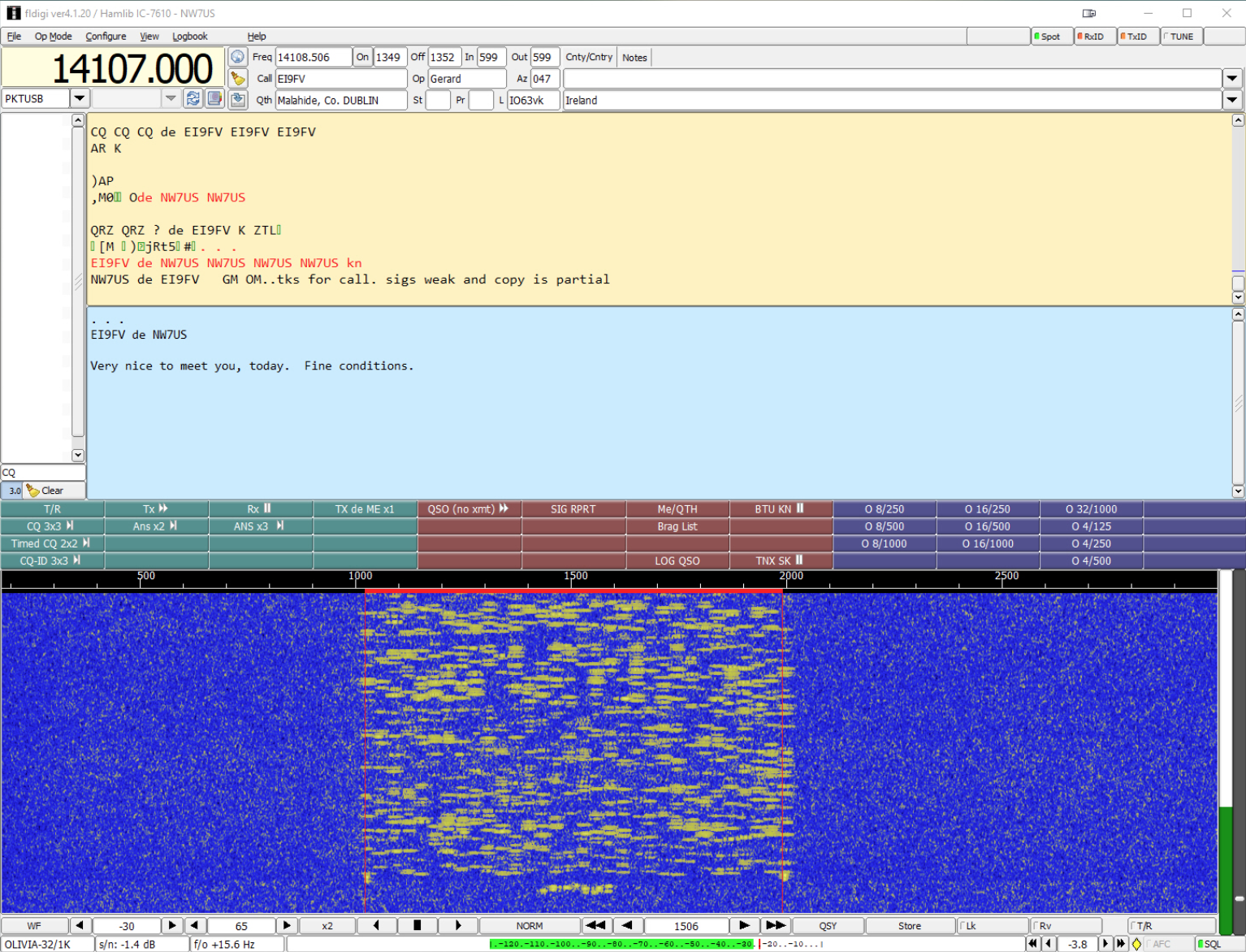 Olivia FLdigi Operation